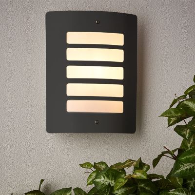 Lampada da esterno antracite metallo, Alea, IP44