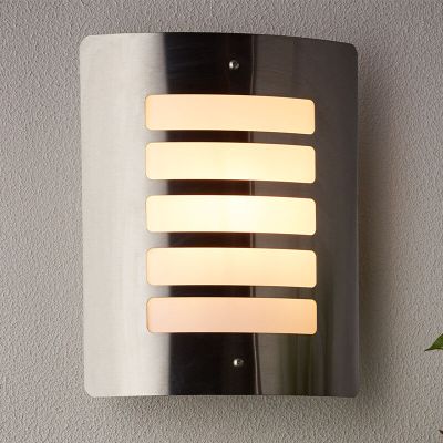 Lampada da esterno cromata metallo, Alea, IP44