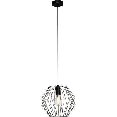 Lampada a sospensione nera industriale, Alvina