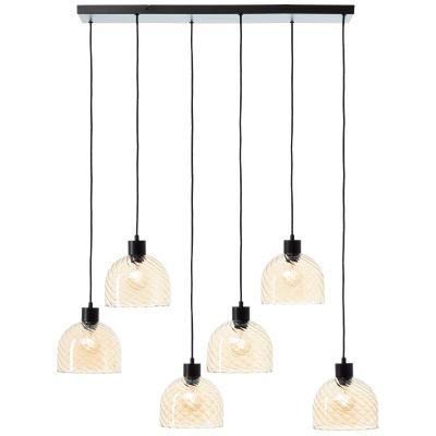 Lampada a sospensione ambrata retrò, Ubah
