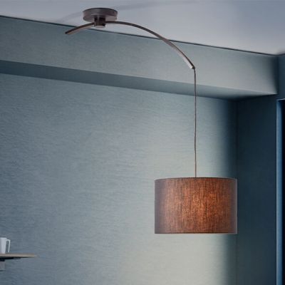 Lampade a sospensione per tavolo da pranzo nera moderna, Bernice