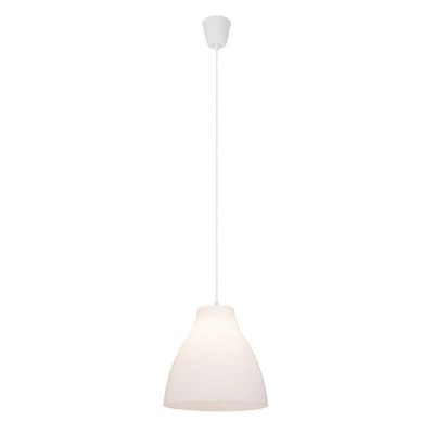 Lampada a sospensione bianca in plastica, Paco
