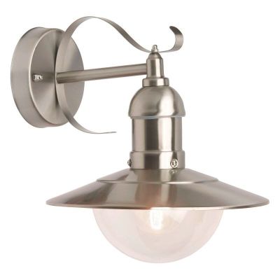 Lampada da esterno cromata design, Viktória, IP44