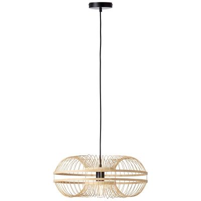 Lampada a sospensione in legno nera, Harrie