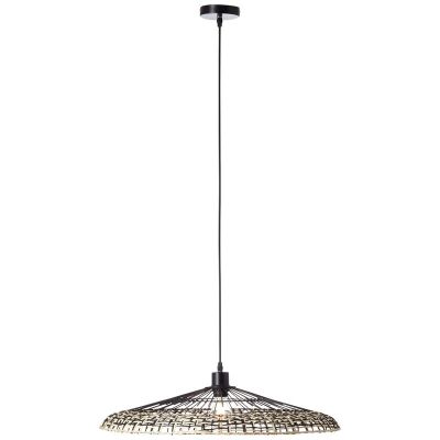 Lampade a sospensione per tavolo da pranzo nera rustica, Rianca