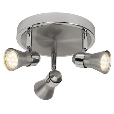 Faretto da soffitto cromato metallo, Roel, 7W, 3000K LED