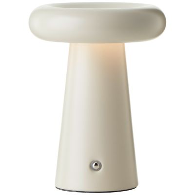 Lampada da tavolo da esterno ricaricabile beige moderna, Stig, 3W, 3000K LED, IP44, dimmer in 3 fasi