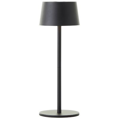 Lampada da tavolo da esterno nera moderna, Petter, 2W, 3000K LED, IP44, dimmer in 3 fasi