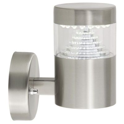 Lampada da esterno cromata in plastica, Samuel, 1W, 6500K LED, IP44