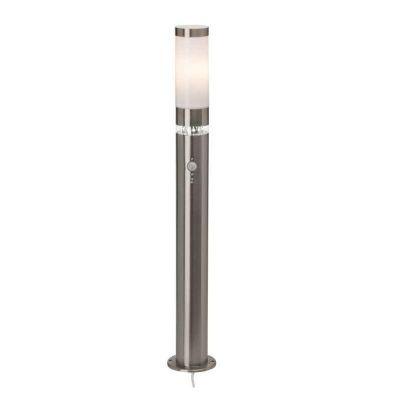 Lampione da giardino con sensore di movimento cromato in plastica, Sage, 5W, 3000K LED, IP44