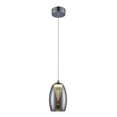 Lampada a sospensione cromata moderna, Aliyah, 5W, 3000K LED