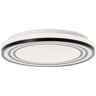 Lampada da soffitto nera moderna, Merlijn, 24W, 3000K LED