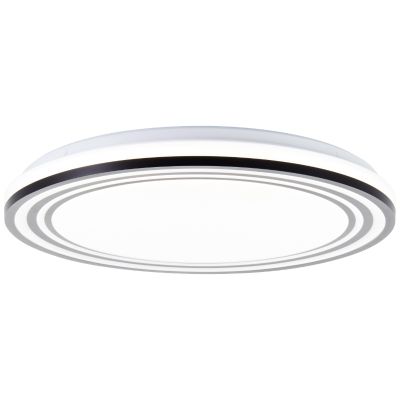 Lampada da soffitto nera moderna, Merlijn, 36W, white switch LED, con telecomando