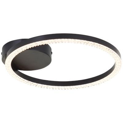 Lampada da soffitto nera design, Maladon, 14W, 3000K LED