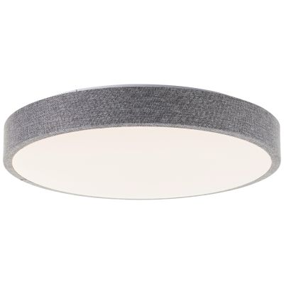 Plafoniera grigia rustica, Soeraya, 24W, 3000K LED, dimmer in 3 fasi