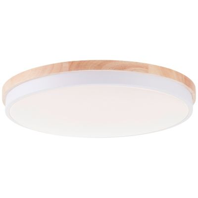 Lampada da soffitto in legno moderna, Marloes, 36W, 3000K-4000K-6500K LED, con telecomando