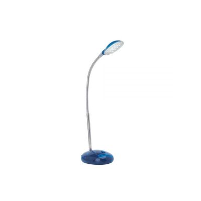 Lampada da scrivania blu in plastica, Marenthe, 2W, 6000K LED, con interruttore