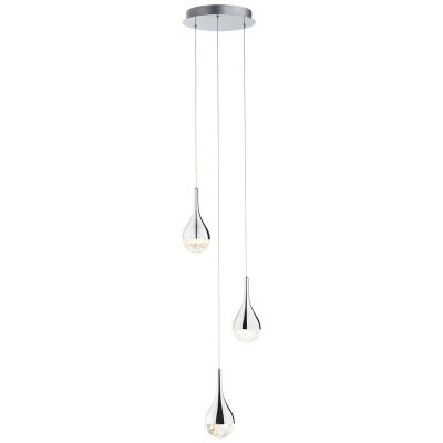 Lampada a sospensione cromata classica, Emma, 5W, 3000K LED