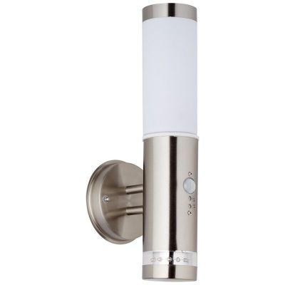 Applique da esterno con sensore di movimento cromata in plastica, Sage, 4W, 3000K LED, IP44
