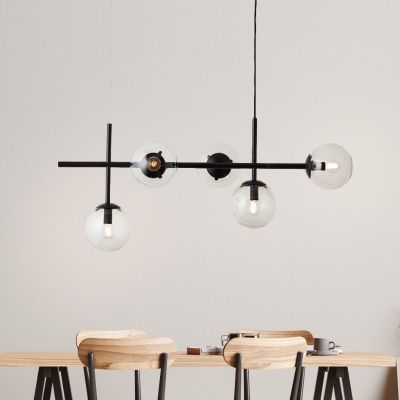 Lampada a sospensione trasparente design, Rhys