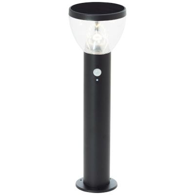 Lampione da giardino solare nero moderno, Saar, 3W, 3000K LED, IP44