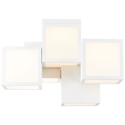Lampada da soffitto bianca moderna, Aysun, 40W, 3000K LED