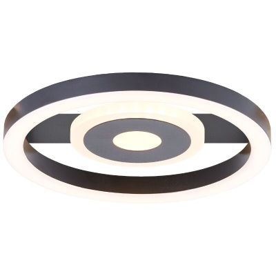 Plafoniera nera design, Konrad, 9W, 3000K LED