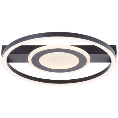 Plafoniera nera design, Konrad, 20W, 3000K LED