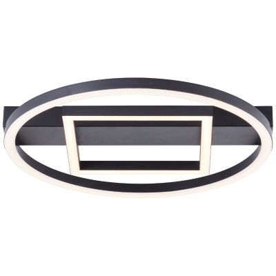 Plafoniera nera design, Konrad, 20W, 3000K LED