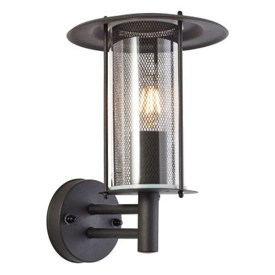 Lampada da esterno nera rustica, Gezina, IP44