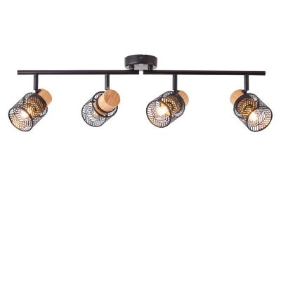 Faretto da soffitto in legno nero, Sherona