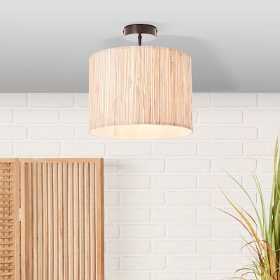 Lampada da soffitto beige rustica, Wenda