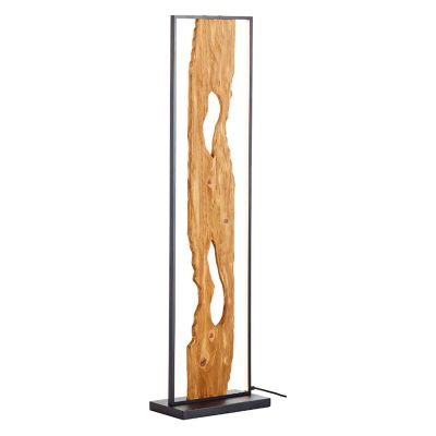 Lampada da terra marrone rustica, Raynor, 20W, 3000K LED, con interruttore