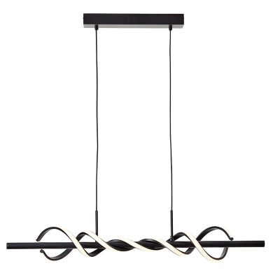 Lampada a sospensione nera moderna, Quang, 20W, 3000K LED