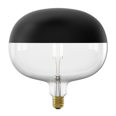 Calex lampadina specchiata LED E27 regolabile nero, 6W, 1800K