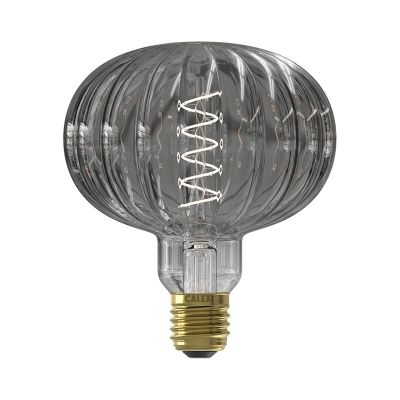 Calex lampadina a filamento LED E27 regolabile Metz, grigio, 4W, 2000K