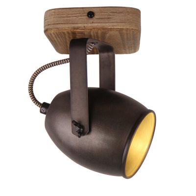 Faretto da soffitto nero vintage, Chanice