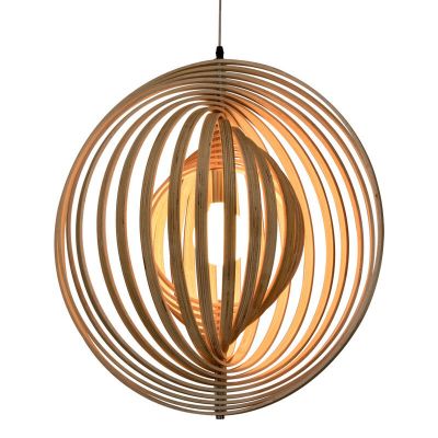 Lampada a sospensione in legno, Chislaine