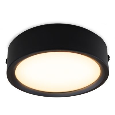 Lampada da soffitto nera in alluminio, Aletta, 5W, 3000K LED