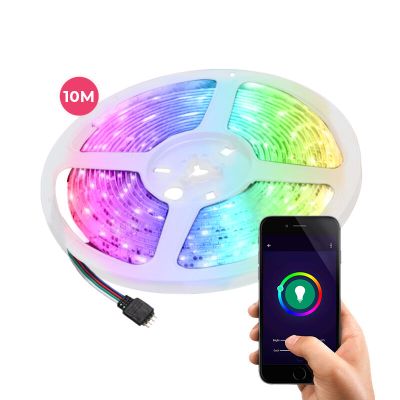 Striscia LED WiFi smart da 10 metri, 30w, RGB (tutti i colori)