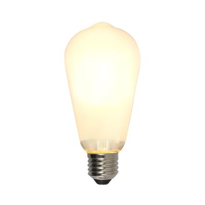 Lampadina LED Olucia E27 Edison dimmerabile, ST58, 5w, Vetro bianco, 2700k