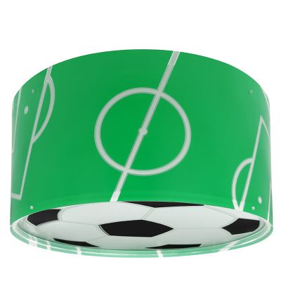 Lampada da soffitto per bambini verde in plastica, Football