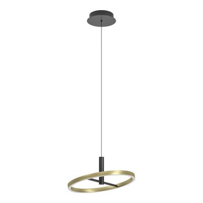 Lampada a sospensione in ottone metallo, Buket, 19W, 3000K LED, dimmer in 3 fasi