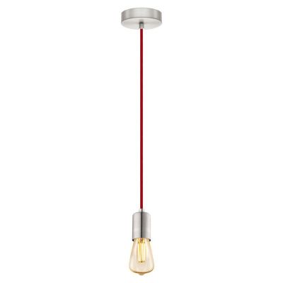 Lampada a sospensione in nichel metallo, Christel
