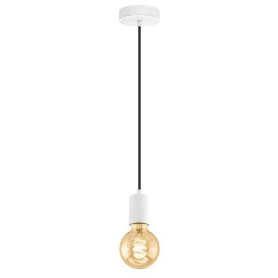 Lampada a sospensione bianca metallo, Christel
