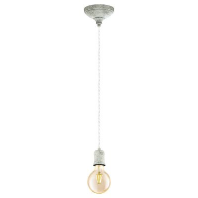 Lampada a sospensione bianca metallo, Christel