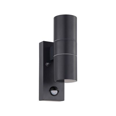Applique da esterno con sensore di movimento antracite metallo, Marlies, IP44