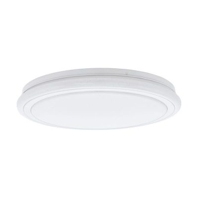 Plafoniera bianca in acciaio, Elseline, 30W, colore regolabile LED