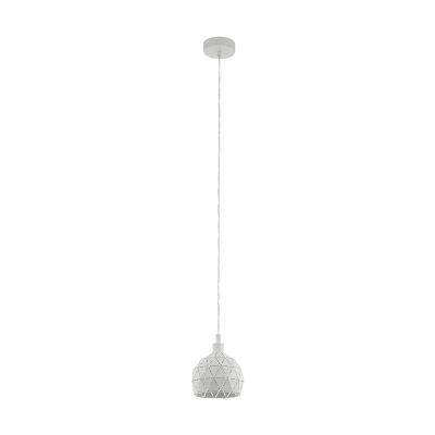 Lampada a sospensione bianca in acciaio, Silva