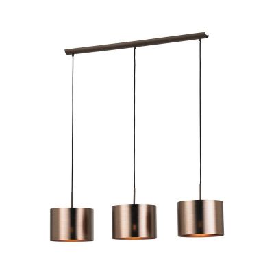 Lampada a sospensione marrone in plastica, Noor